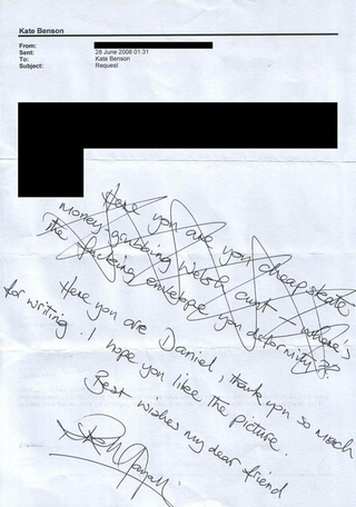 Illustration for article titled Rik Mayall wrote some very Rik Mayall-esque letters to fans